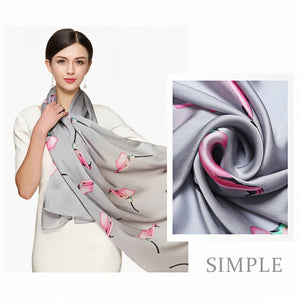 MaraSilk Pure Mulberry Silk Scarf - Oblong Georgette MS580