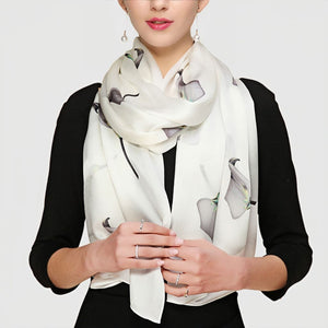 MaraSilk Pure Mulberry Silk Scarf - Oblong Georgette MS580