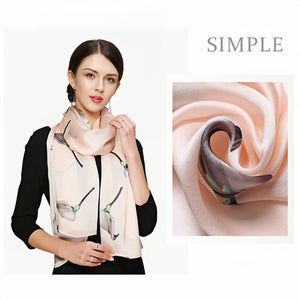 MaraSilk Pure Mulberry Silk Scarf - Oblong Georgette MS580