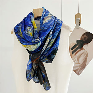 MaraSilk Pure Mulberry Silk Scarf - Oblong Georgette MS581 71" x 26" MS58101