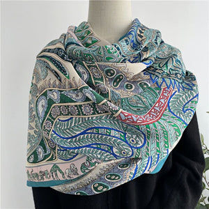 MaraSilk Pure Mulberry Silk Scarf - Oblong Georgette MS582