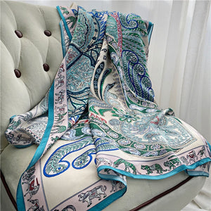 MaraSilk Pure Mulberry Silk Scarf - Oblong Georgette MS582