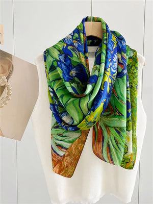 MaraSilk Pure Mulberry Silk Scarf - Oblong Georgette MS583