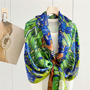 MaraSilk Pure Mulberry Silk Scarf - Oblong Georgette MS583