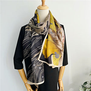 MaraSilk Pure Mulberry Silk Scarf - Oblong Georgette MS584 71" x 26" MS58401