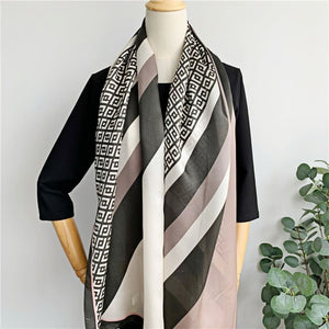 MaraSilk Pure Mulberry Silk Scarf - Oblong Georgette MS585