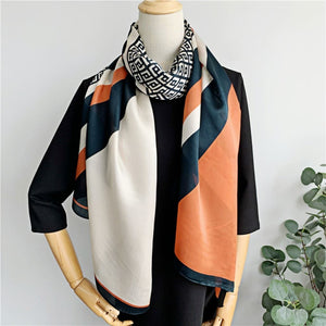 MaraSilk Pure Mulberry Silk Scarf - Oblong Georgette MS585