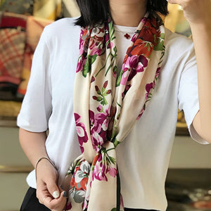 MaraSilk Pure Mulberry Silk Scarf - Oblong Georgette MS586 71" x 26" MS58601