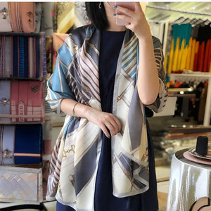 MaraSilk Pure Mulberry Silk Scarf - Oblong Georgette MS587