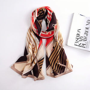MaraSilk Pure Mulberry Silk Scarf - Oblong Georgette MS587