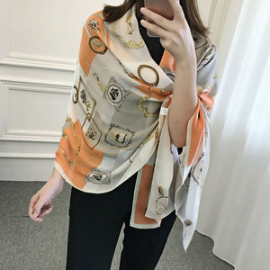 MaraSilk Pure Mulberry Silk Scarf - Oblong Georgette MS588