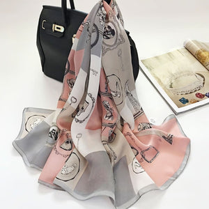 MaraSilk Pure Mulberry Silk Scarf - Oblong Georgette MS588 71" x 26" MS58804