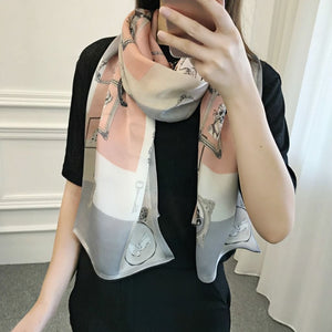 MaraSilk Pure Mulberry Silk Scarf - Oblong Georgette MS588