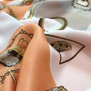 MaraSilk Pure Mulberry Silk Scarf - Oblong Georgette MS588