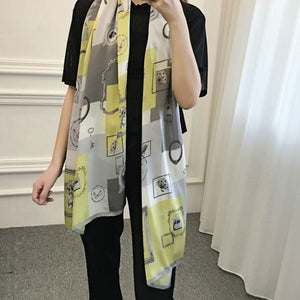 MaraSilk Pure Mulberry Silk Scarf - Oblong Georgette MS588