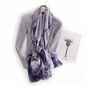 MaraSilk Pure Mulberry Silk Scarf - Oblong Georgette MS589