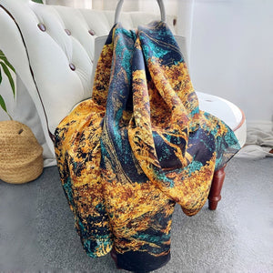 MaraSilk Pure Mulberry Silk Scarf - Oblong Georgette MS590