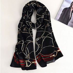 MaraSilk Pure Mulberry Silk Scarf - Oblong Georgette MS591