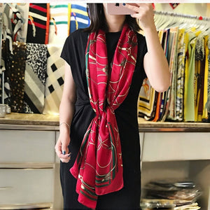 MaraSilk Pure Mulberry Silk Scarf - Oblong Georgette MS591