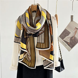 MaraSilk Pure Mulberry Silk Scarf - Oblong Georgette MS592