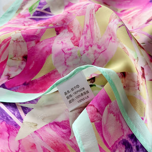 MaraSilk Pure Mulberry Silk Scarf - Oblong Georgette MS595