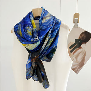 MaraSilk Pure Mulberry Silk Scarf - Oblong Georgette MS595