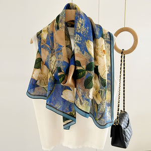 MaraSilk Pure Mulberry Silk Scarf - Oblong Georgette MS595