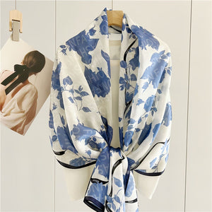 MaraSilk Pure Mulberry Silk Scarf - Oblong Georgette MS595