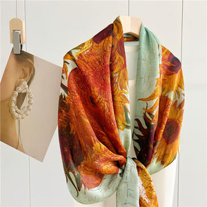 MaraSilk Pure Mulberry Silk Scarf - Oblong Georgette MS595