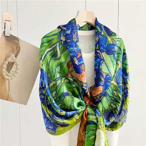 MaraSilk Pure Mulberry Silk Scarf - Oblong Georgette MS595