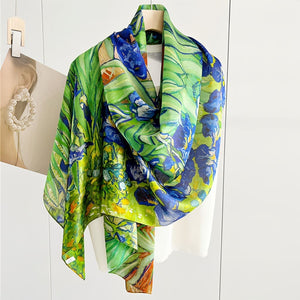 MaraSilk Pure Mulberry Silk Scarf - Oblong Georgette MS595