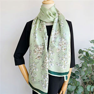 MaraSilk Pure Mulberry Silk Scarf - Oblong Georgette MS597