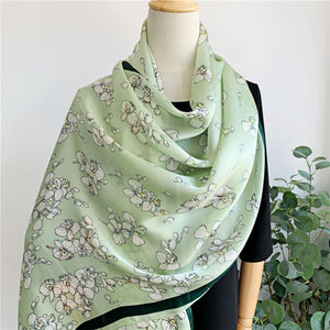 MaraSilk Pure Mulberry Silk Scarf - Oblong Georgette MS597