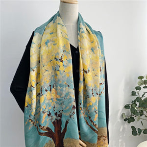 MaraSilk Pure Mulberry Silk Scarf - Oblong Georgette MS598