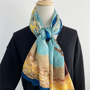 MaraSilk Pure Mulberry Silk Scarf - Oblong Georgette MS598 71" x 26" MS59801