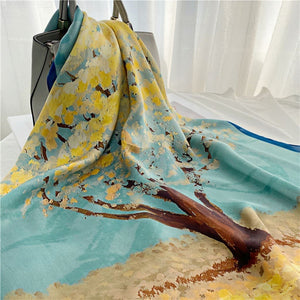 MaraSilk Pure Mulberry Silk Scarf - Oblong Georgette MS598