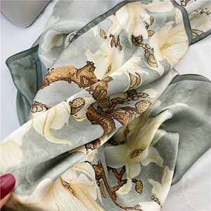 MaraSilk Pure Mulberry Silk Scarf - Oblong Georgette MS599