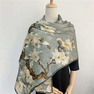 MaraSilk Pure Mulberry Silk Scarf - Oblong Georgette MS599