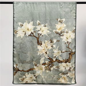 MaraSilk Pure Mulberry Silk Scarf - Oblong Georgette MS599