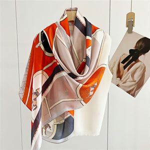 MaraSilk Pure Mulberry Silk Scarf - Oblong Georgette MS601