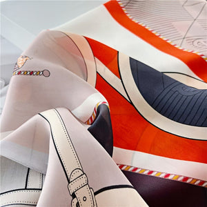 MaraSilk Pure Mulberry Silk Scarf - Oblong Georgette MS601