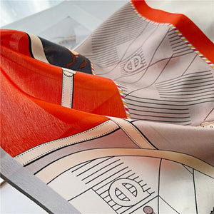 MaraSilk Pure Mulberry Silk Scarf - Oblong Georgette MS601