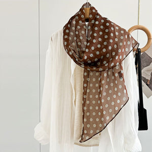 MaraSilk Pure Mulberry Silk Scarf - Oblong Georgette MS633