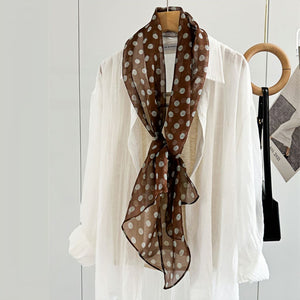 MaraSilk Pure Mulberry Silk Scarf - Oblong Georgette MS633