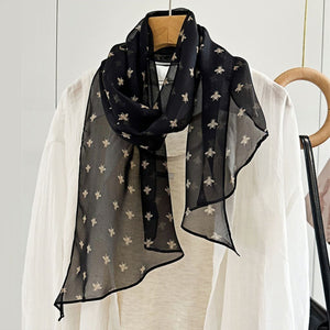 MaraSilk Pure Mulberry Silk Scarf - Oblong Georgette MS637 63" x 12" MS63701