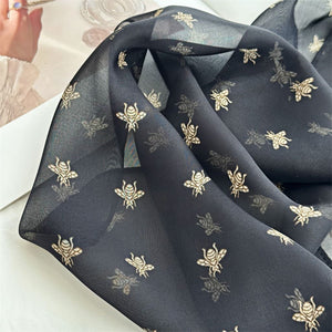 MaraSilk Pure Mulberry Silk Scarf - Oblong Georgette MS637