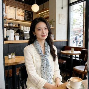 MaraSilk Pure Mulberry Silk Scarf - Oblong Georgette MS951