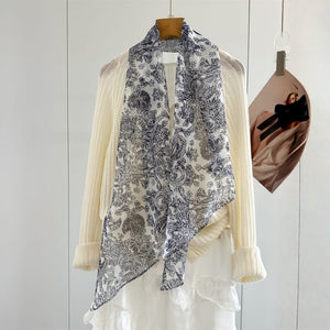 MaraSilk Pure Mulberry Silk Scarf - Oblong Georgette MS951 63" x 12" MS95103