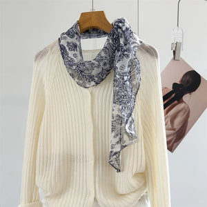 MaraSilk Pure Mulberry Silk Scarf - Oblong Georgette MS951