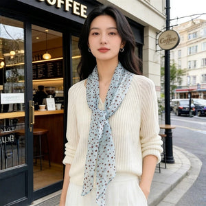 MaraSilk Pure Mulberry Silk Scarf - Oblong Georgette MS951